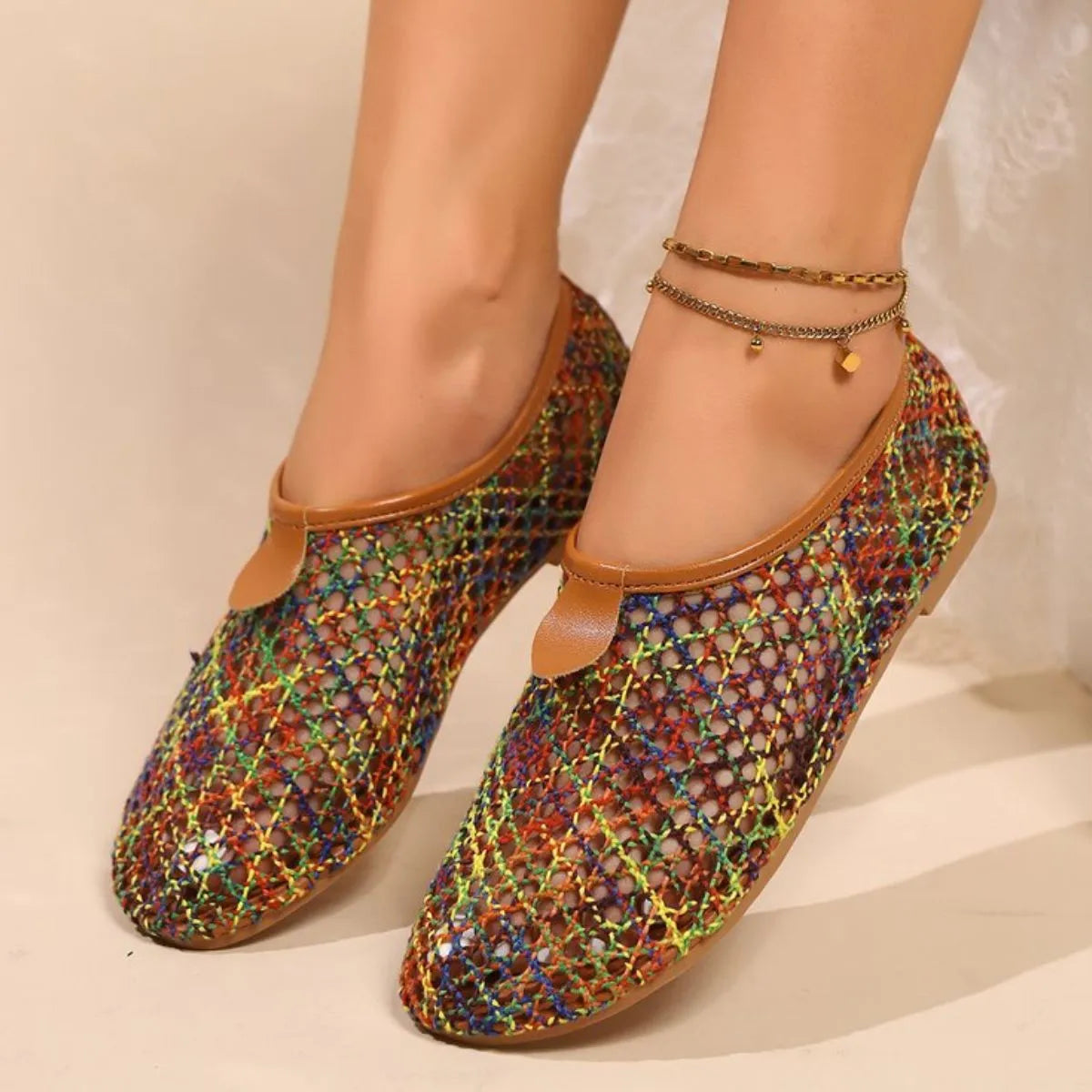 Round Toe Flats Slip-Ons