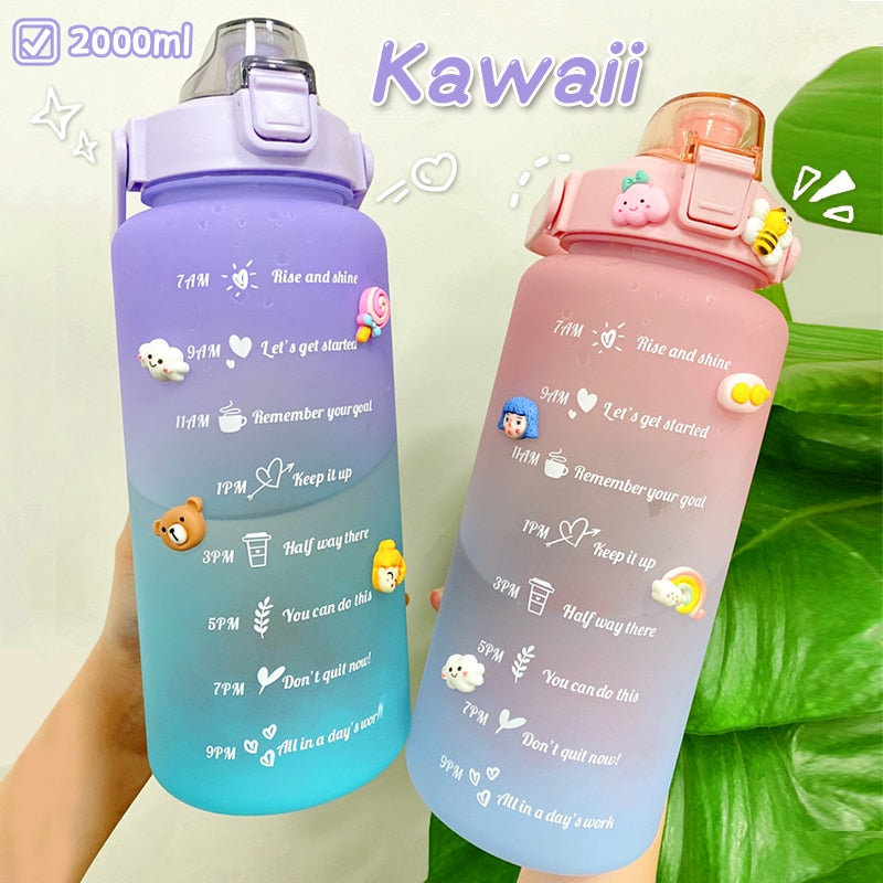 Reminder Water Bottle, Reusable