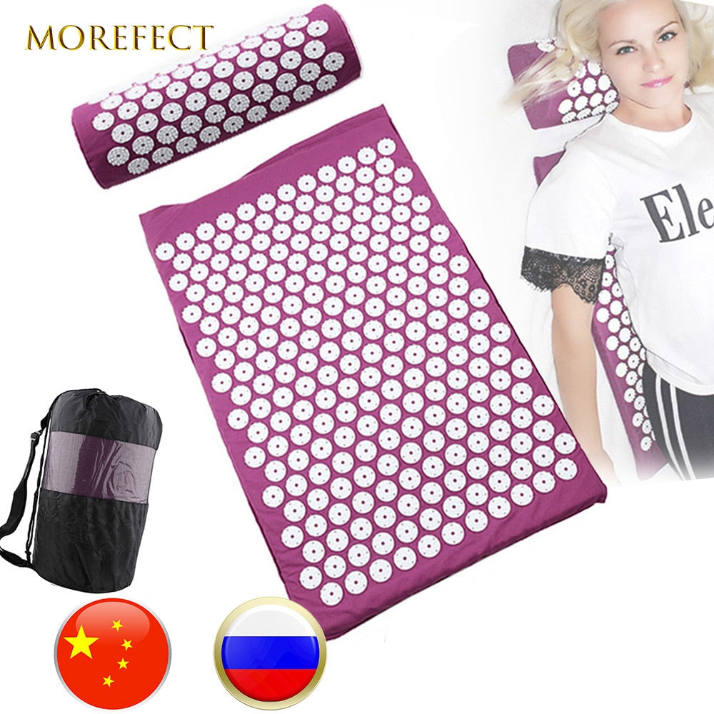 Anti-stress Acupuncture Mat and Pillow with Bag