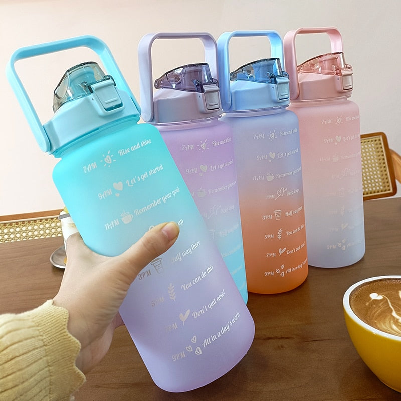 2 Liters Motivational Water Bottle