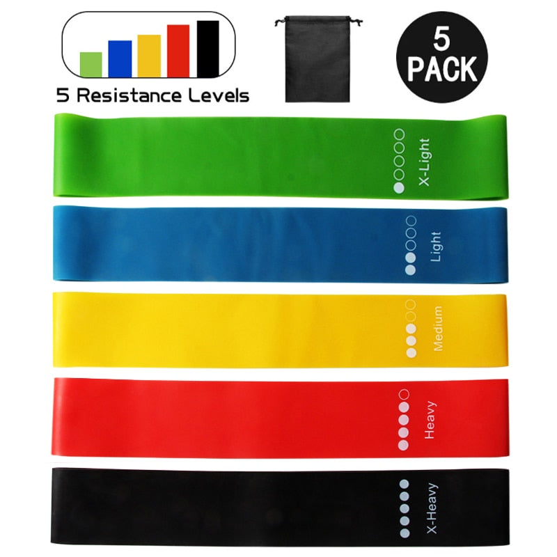 5pcs Elastic Workout Band